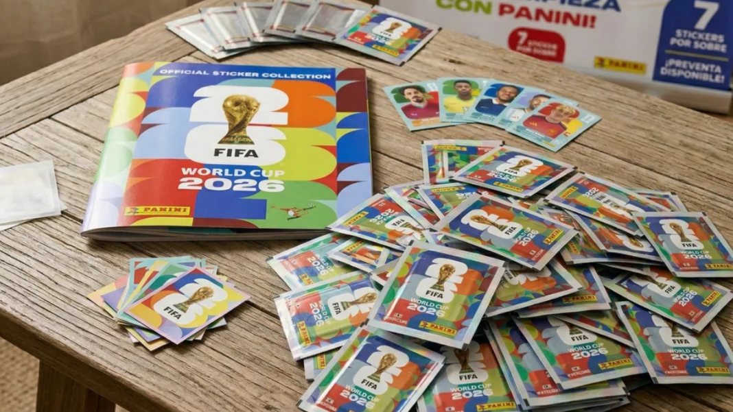 Álbum y sobres de figuritas Panini de la Copa Mundial de la FIFA 2026
