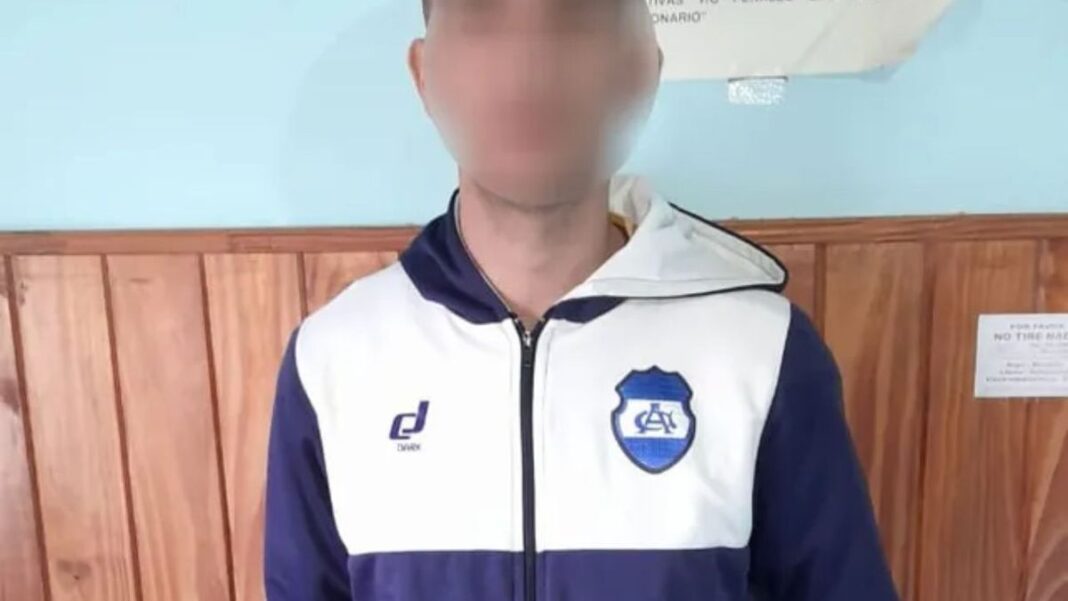 Ilustración genérica de un estadio de fútbol con un operativo de seguridad.