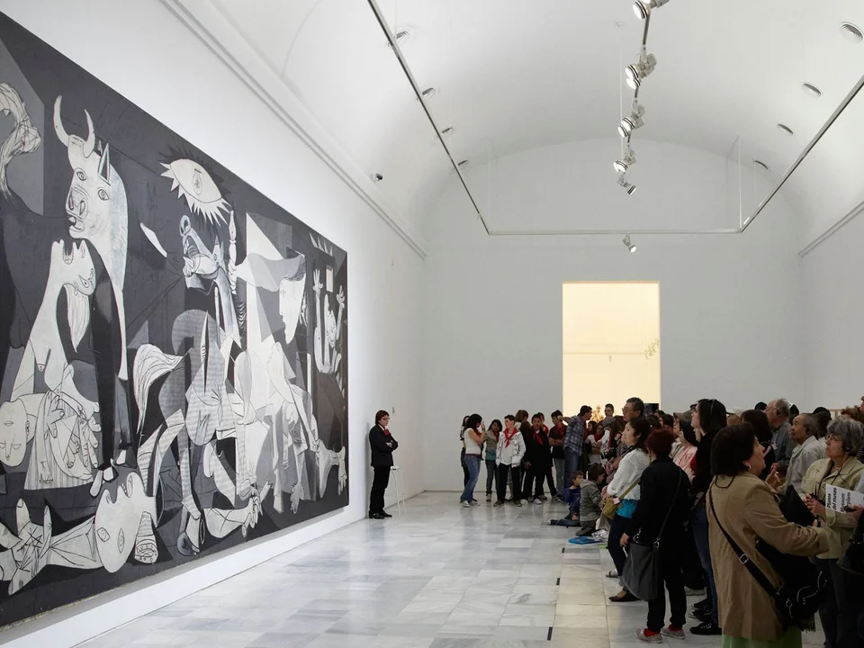 Reproducción de la pintura 