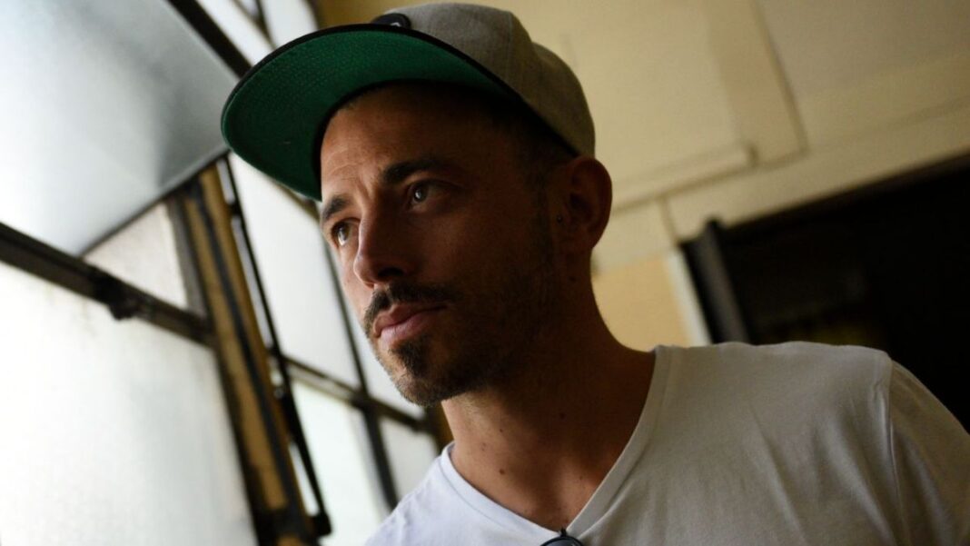 Hernán Bernardello, exjugador de Newell's, en acción durante un partido.