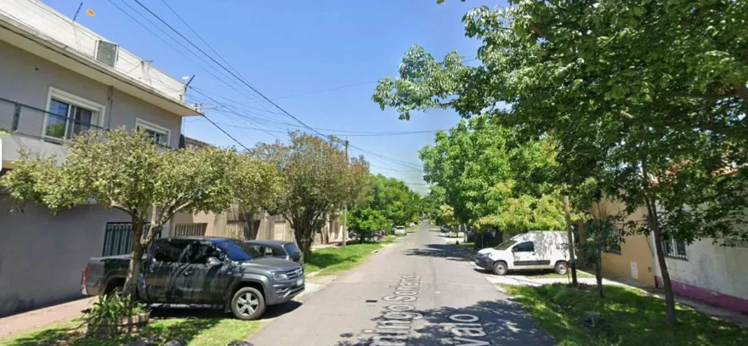 Calle Arévalo en la zona oeste de la ciudad de Santa Fe, donde fue hallado el cuerpo.