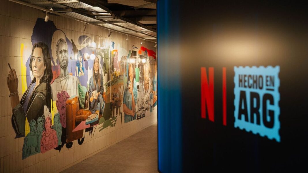 Interior de la nueva oficina de Netflix Argentina en Villa Crespo, Buenos Aires.