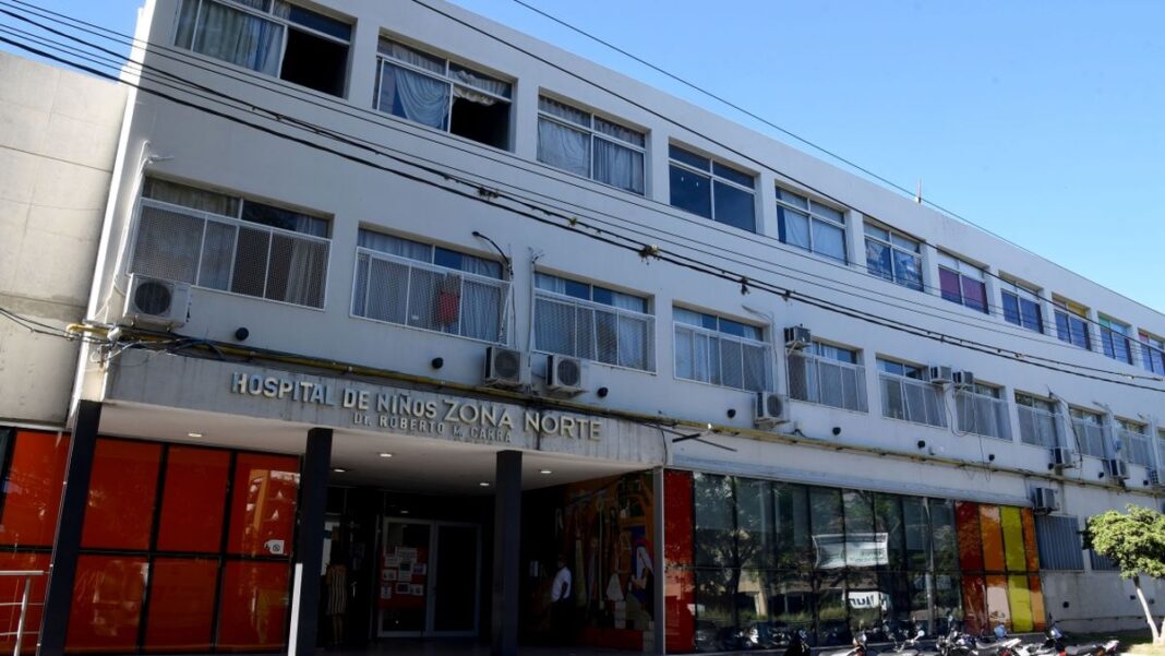 Fachada del Hospital de Niños Zona Norte de Rosario, provincia de Santa Fe.