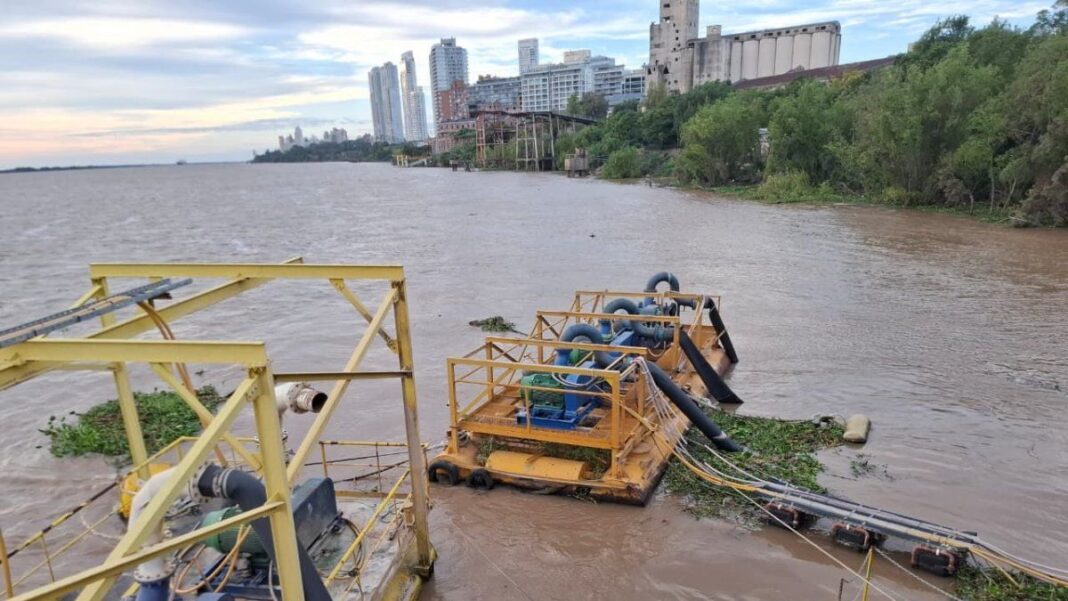 Trabajos de mantenimiento en la Planta Potabilizadora Rosario de Aguas Santafesinas