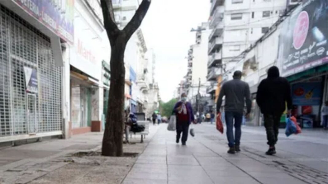 Gráfico de evolución de ventas en comercios de la ciudad de Rosario