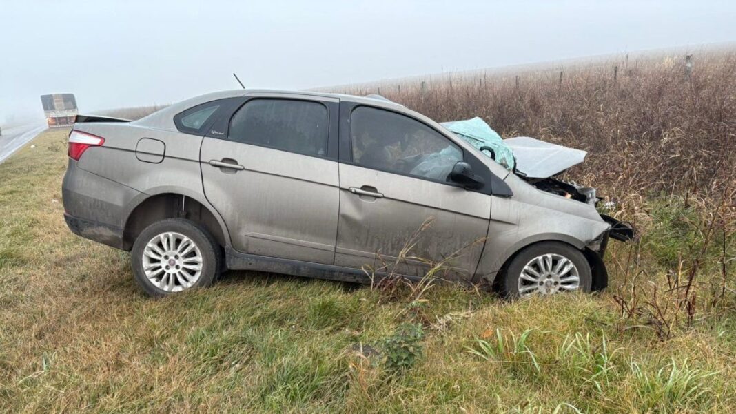 Camino de la Cremería donde ocurrió el choque fatal entre un automóvil y un camión