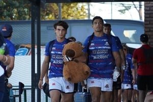 Partido de rugby entre Capibaras y Dogos en el Hipódromo de Rosario
