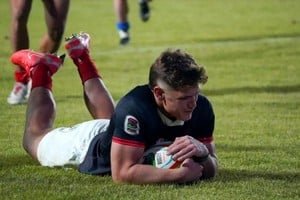Jugadores de Capibaras XV durante un partido del Súper Rugby Américas