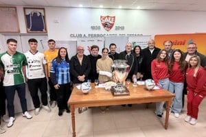 Presentación de la Copa Santa Fe en el Club Ferrocarril del Estado de Rafaela