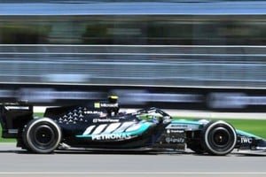 George Russell en el Circuito Gilles-Villeneuve durante la clasificación del GP de Canadá