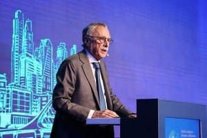 Ministro de Salud Mario Lugones durante el anuncio del programa nacional de ACV