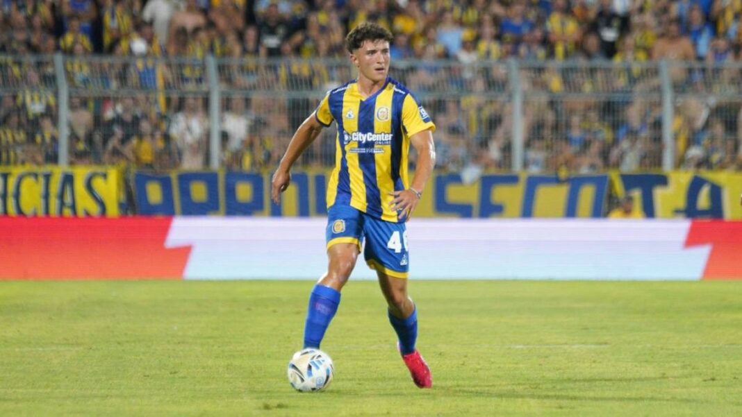 Ignacio Ovando durante un partido de Rosario Central