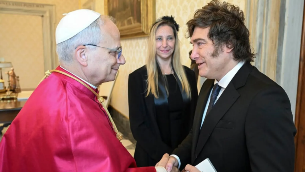 Javier Milei en declaraciones radiales sobre la visita del papa León XIV