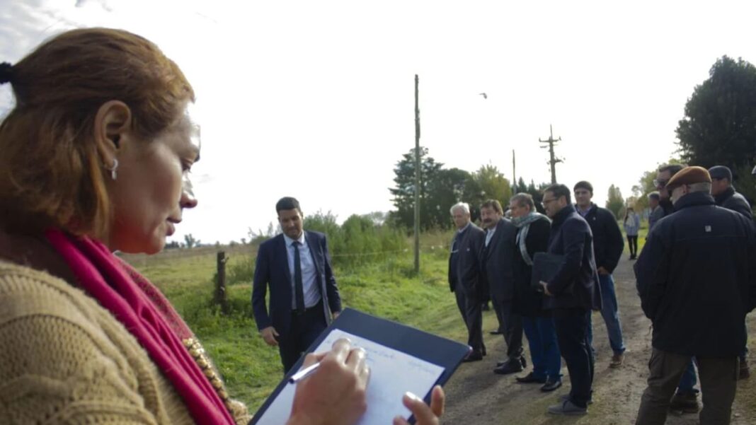 Inspección ocular en Pergamino durante juicio por fumigaciones