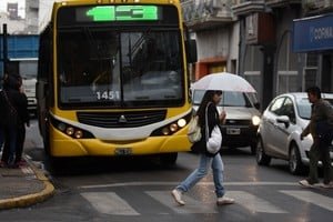 Colectivo urbano en la ciudad de Santa Fe