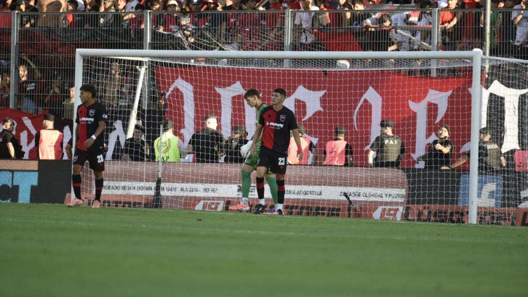 Nicolás Goitea durante un entrenamiento de Newell's