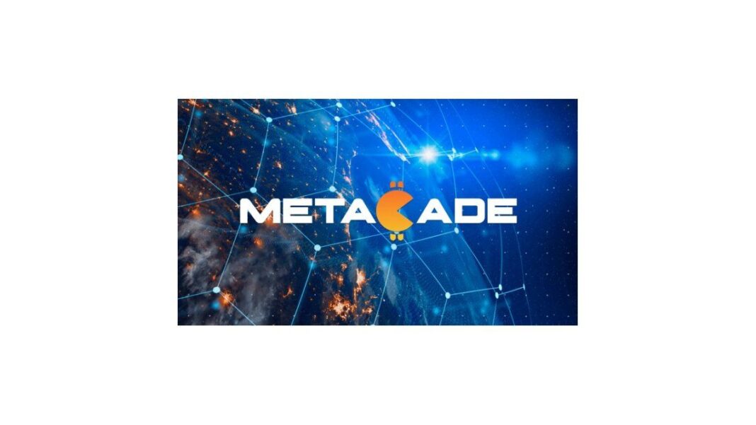 Gráfico de predicción de precio de MANA y logo de Metacade