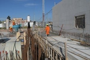Obra de ampliación de la planta de Aguas Santafesinas
