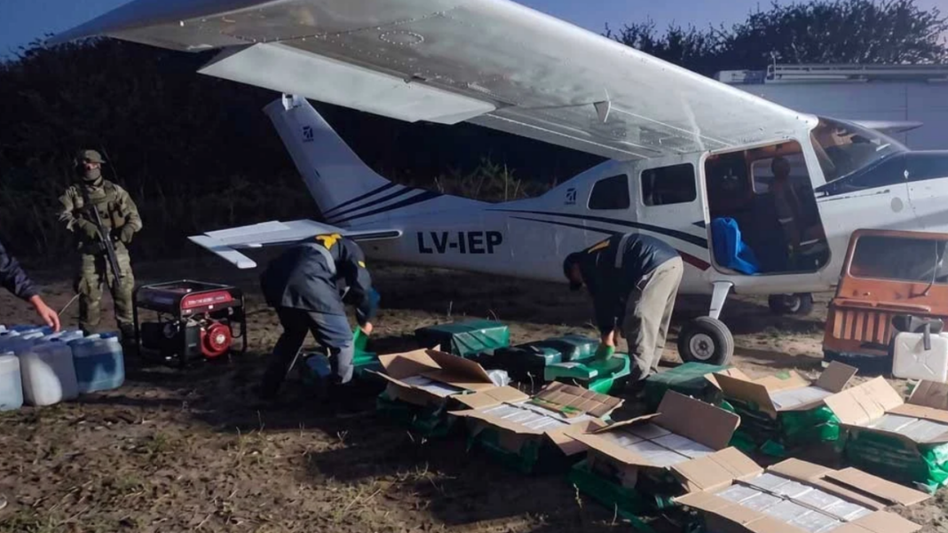 Avioneta Cessna 210 interceptada en Vera con 442 kilos de cocaína