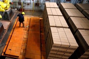 Gráfico de indicadores económicos de industria y construcción en abril