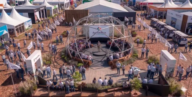 Presentación de proyectos de movilidad eléctrica en Alvear durante AgroActiva 2026
