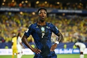 Vinicius Junior celebra su gol en el partido Brasil vs Haití del Mundial 2026