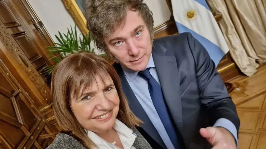 Patricia Bullrich habla en redes sociales durante la marcha de Ni Una Menos