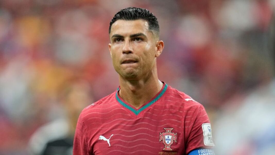 Cristiano Ronaldo durante el partido amistoso entre Portugal y Congo