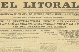 Portada del diario El Litoral del 7 de junio de 1926