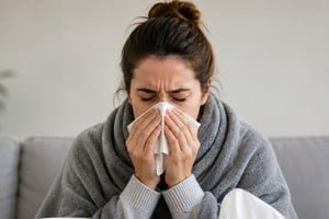 Gráfico del boletín epidemiológico de Santa Fe mostrando el aumento de casos de influenza A
