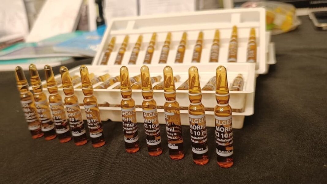 Ampollas de fentanilo y morfina secuestradas en allanamiento
