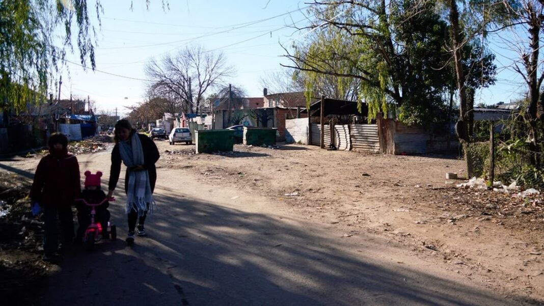 Vista del barrio San Martín Sur en la ciudad de Santa Fe