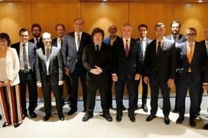 Javier Milei en Madrid durante ceremonia de entrega de medalla de honor
