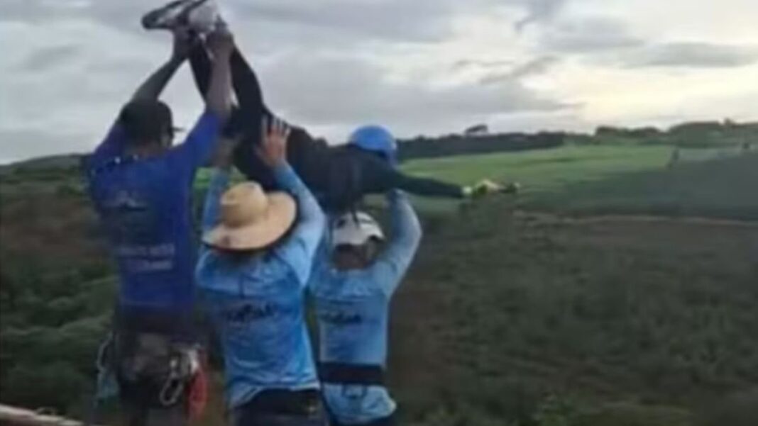 Puente del Esqueleto en Limeira, Brasil, lugar donde ocurrió el accidente de bungee jumping
