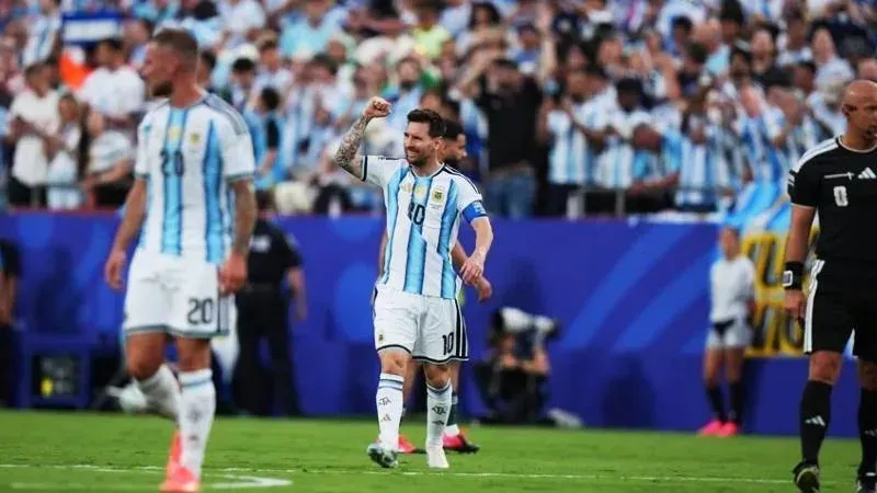 Lionel Messi celebra uno de sus goles ante Argelia en el Mundial 2026