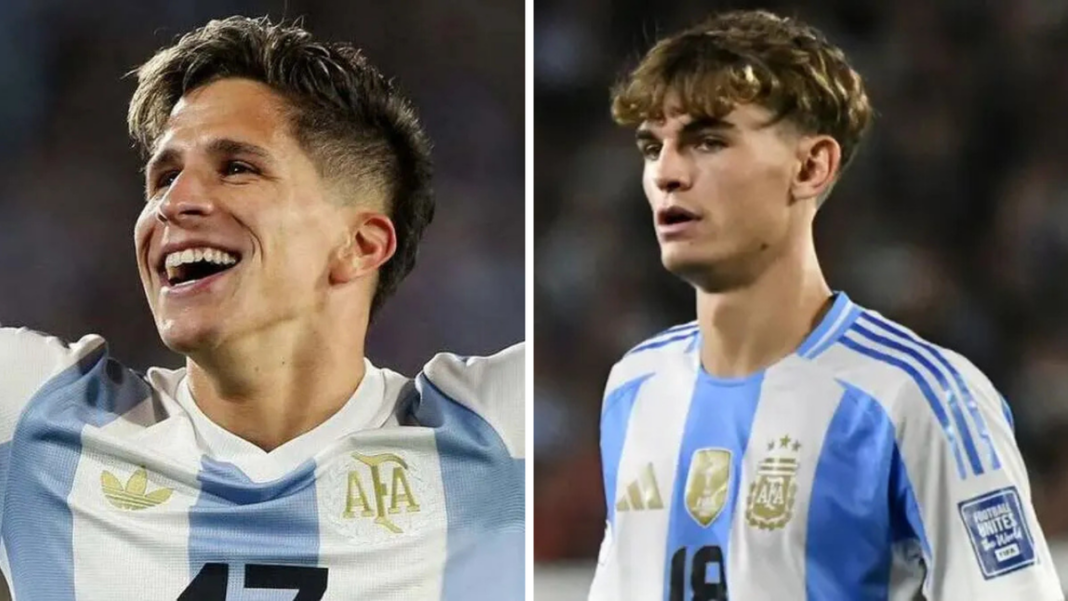 Jugadores de distintas selecciones en el Mundial 2026 con banderas de fondo