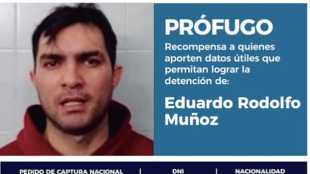 Eduardo Muñoz, prófugo buscado por el crimen del policía federal en Rosario