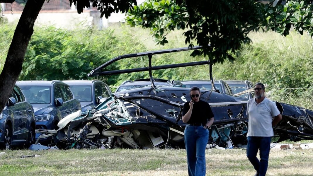 Helicópteros accidentados en Río de Janeiro