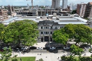 Fachada de los tribunales de Santa Fe