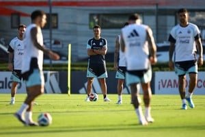 Entrenamiento de la Selección Argentina en Kansas City