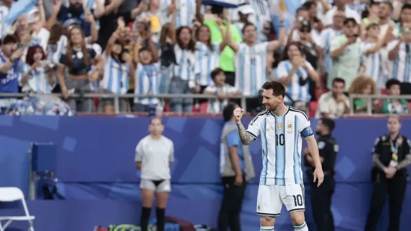 Lionel Scaloni durante la conferencia de prensa tras el partido Argentina vs Argelia