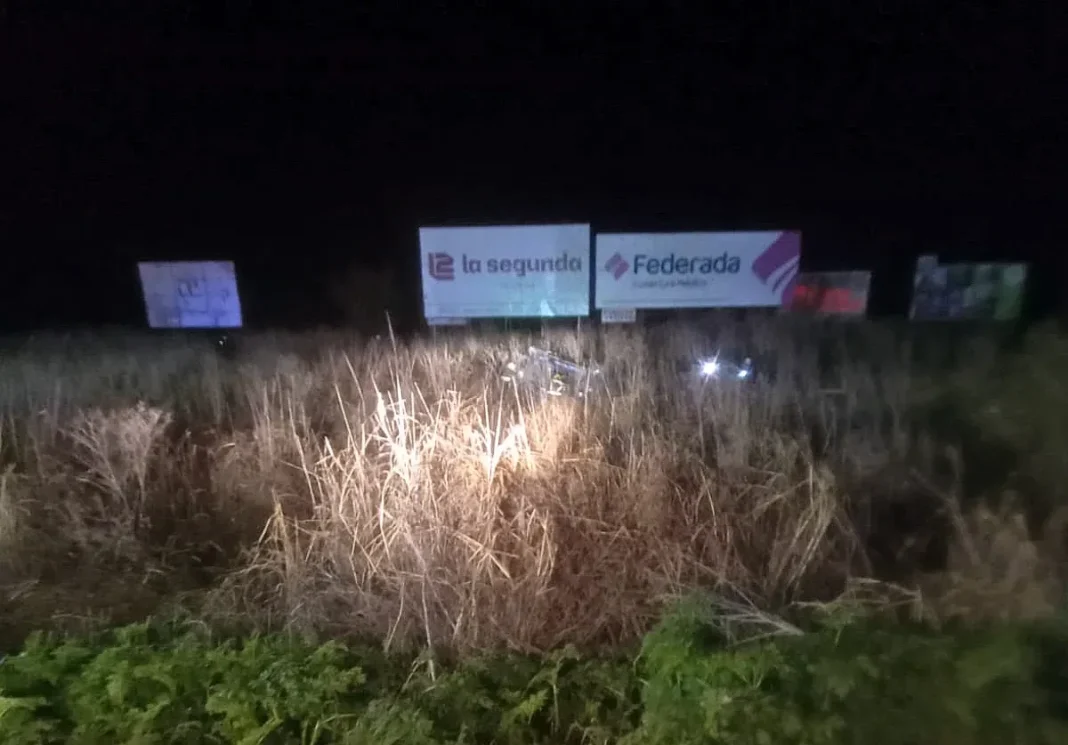 Vuelco en ruta provincial S26 a la salida de Casilda