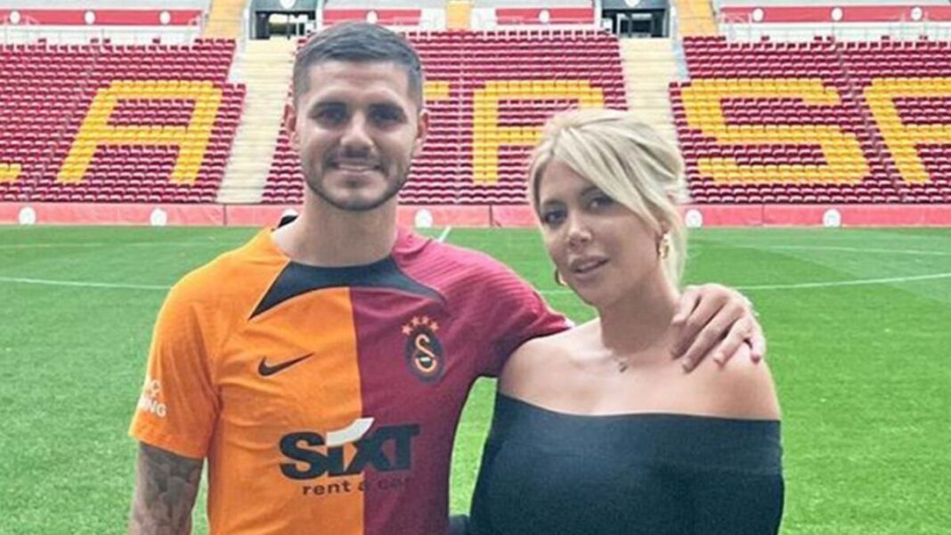Mauro Icardi durante un partido con Galatasaray