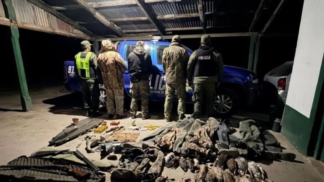 Operativo de caza ilegal en Fortín Olmos, Santa Fe