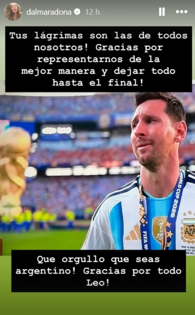 Dalma Maradona y Lionel Messi en un evento deportivo