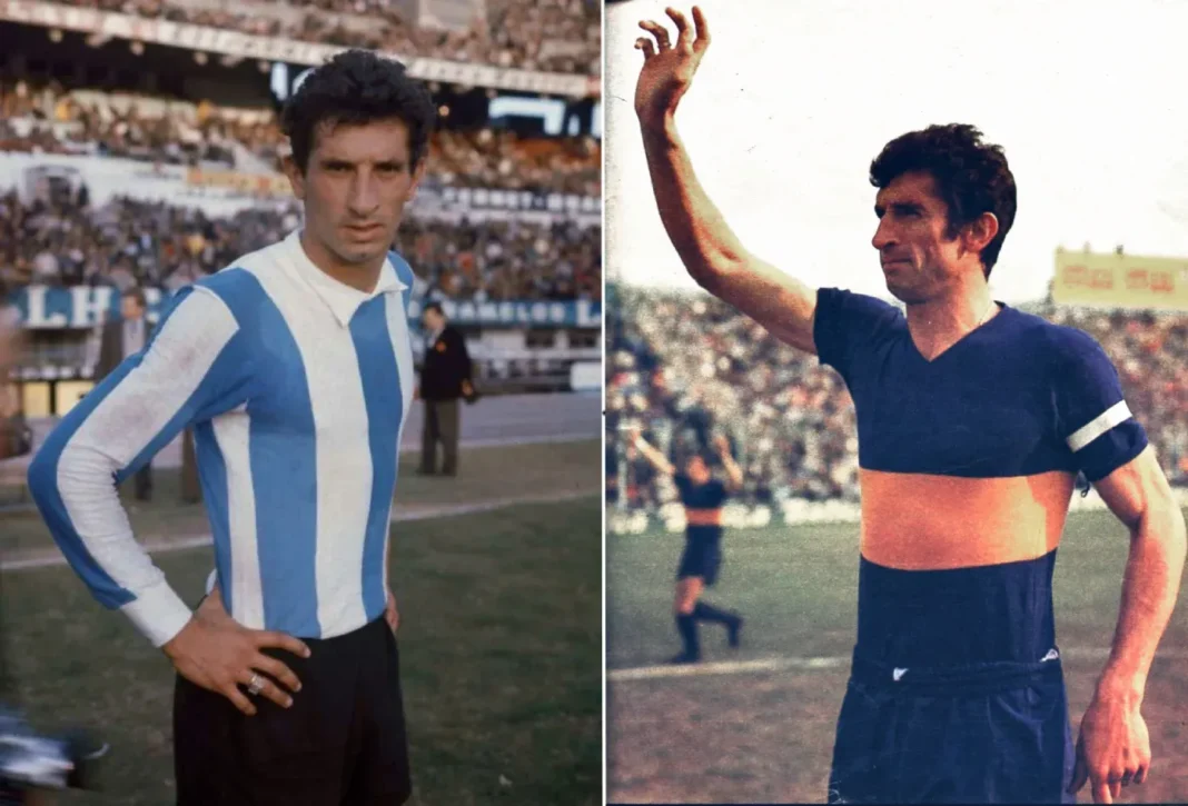 Antonio Ubaldo Rattin con la camiseta de Boca Juniors