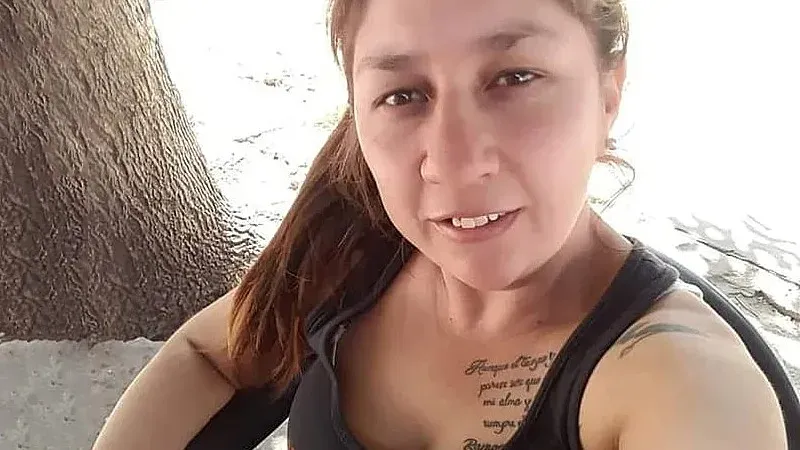Fotografía de Joana García en una dependencia judicial