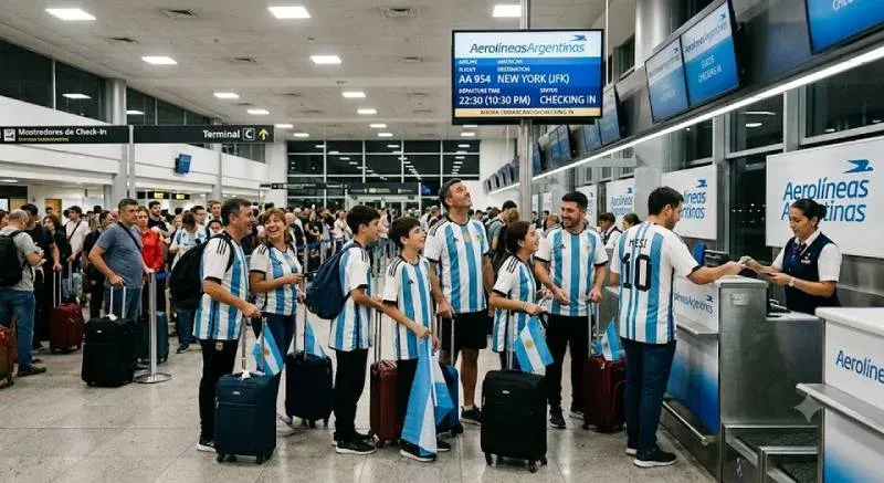 Avión Airbus A330 de Aerolíneas Argentinas en pista de aterrizaje