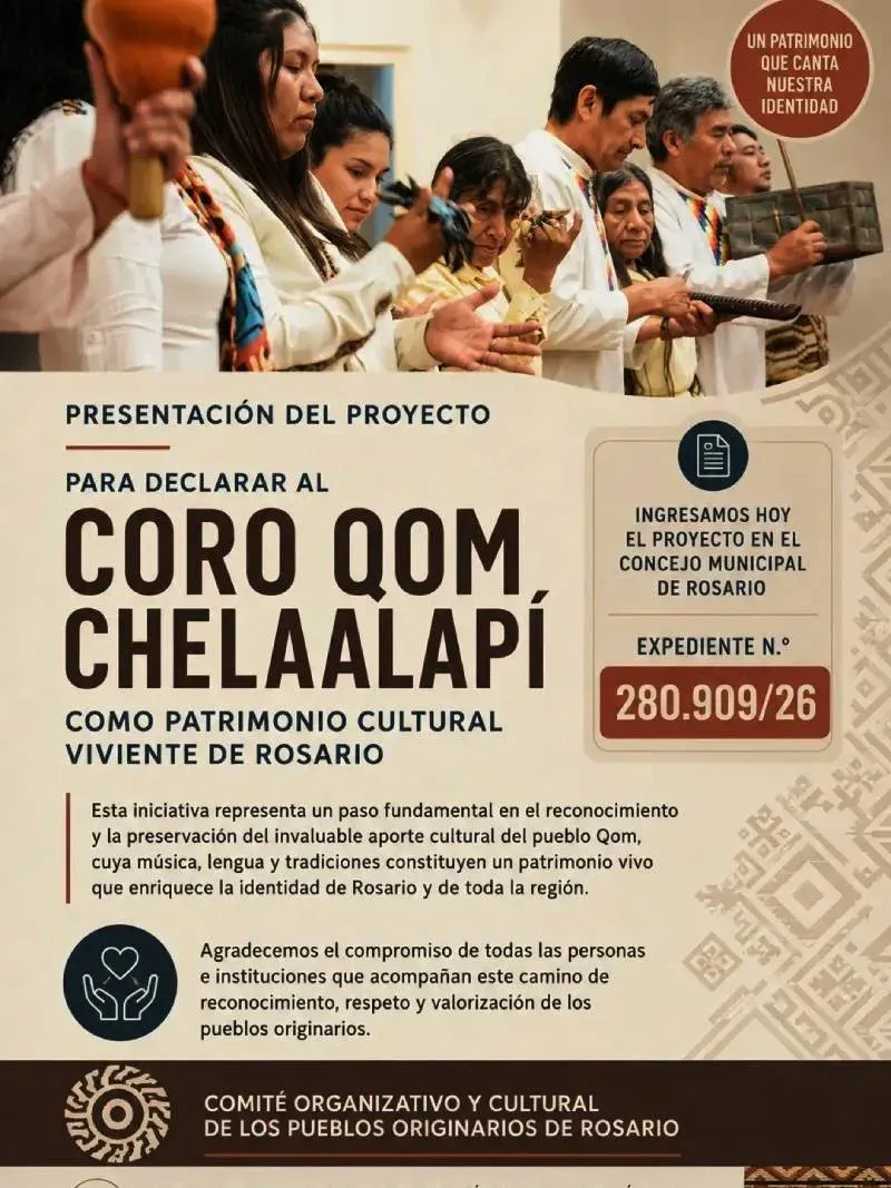 Coro Qom Chelaalapí en presentación