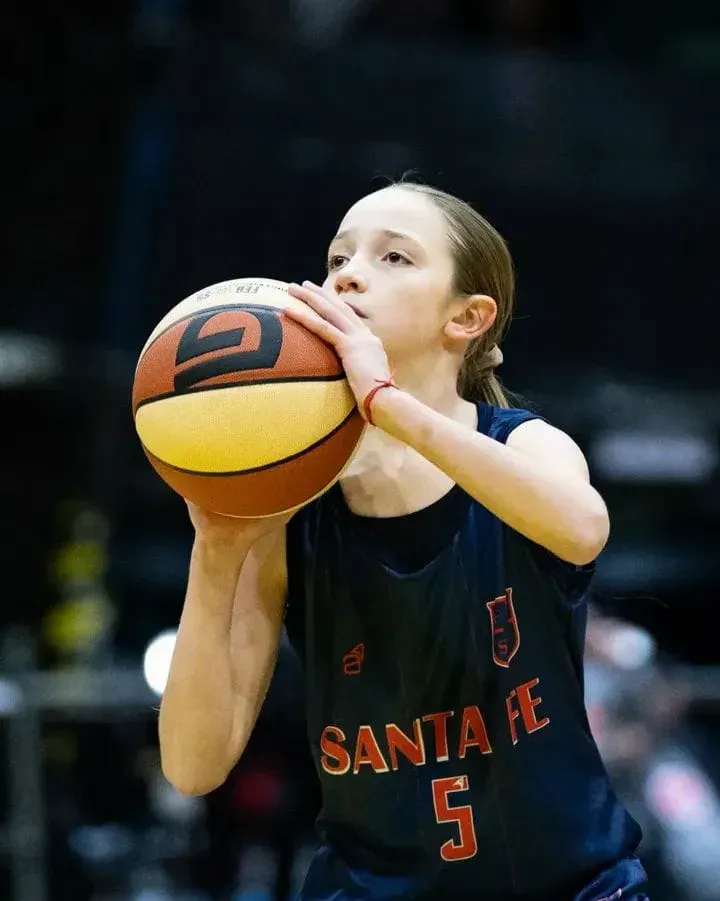 Jugadoras del seleccionado santafesino femenino U11 de básquet